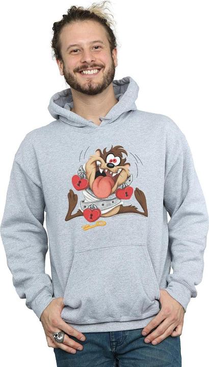 Actual product image Looney Tunes Mens Taz Valentine's Day Madly In Love Hoodie (S)