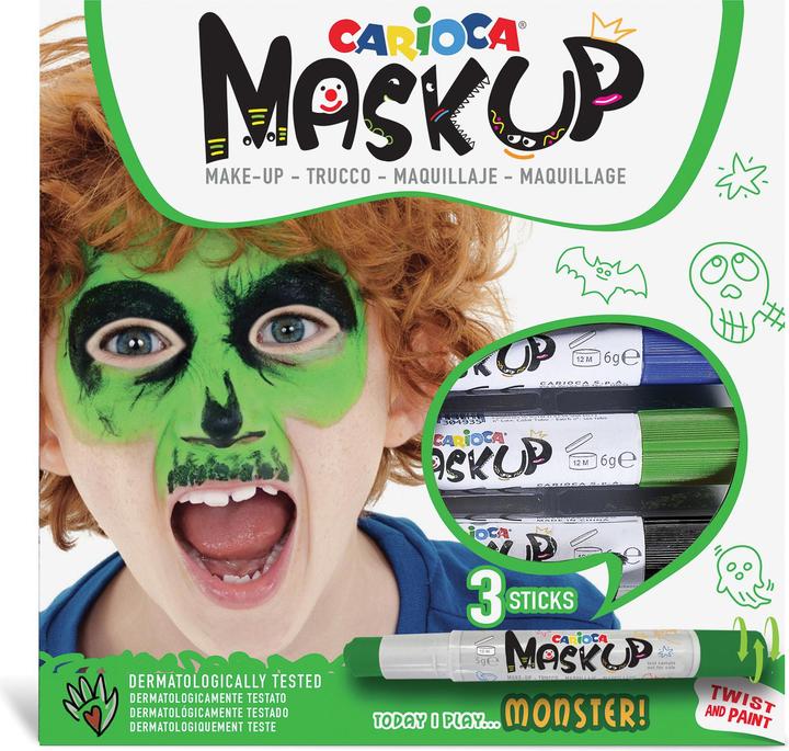 Carioca Mack-Up Monsters Box 3 Stück, Grün