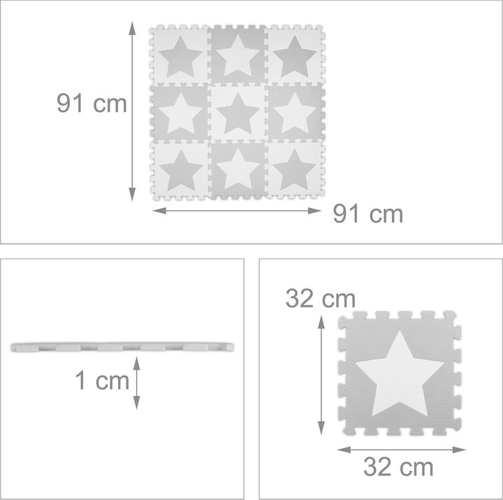 Actual product image Relaxdays Puzzle mat (32 x 32 x 1 cm)