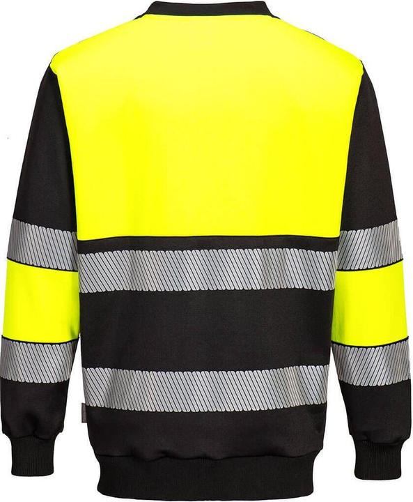 Actual product image Portwest Mens PW3 Class 1 Hi-Vis Sweatshirt (M)