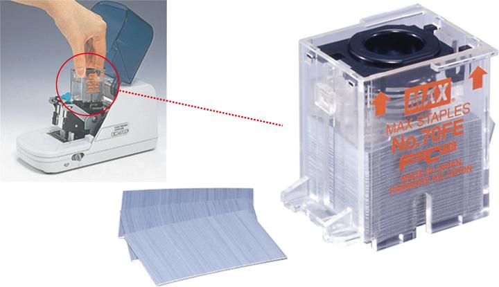 Immagine prodotto Max Cucitrice elettrica EH-70F II, capacità 60 fogli, 80g/m2 (60 lamelle)