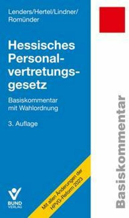 Label énergétique Hessisches Personalvertretungsgesetz (Allemand, Doreen Lindner, Angela Hertel, Dirk Lenders, Werner Romünder, 2024)