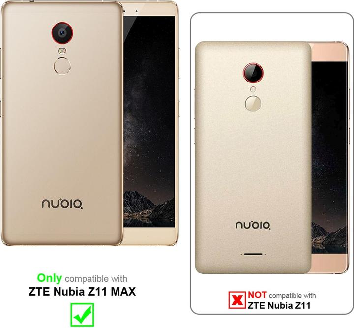 Actual product image Cadorabo Book Invisible Magnet Cover (ZTE Nubia Z11 Max)