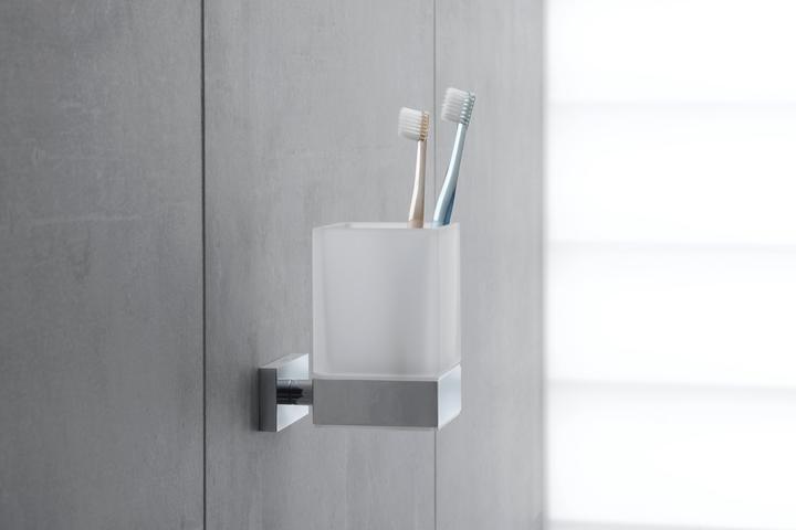 Actual product image Duravit Glass holder KARREE glass matt chrome