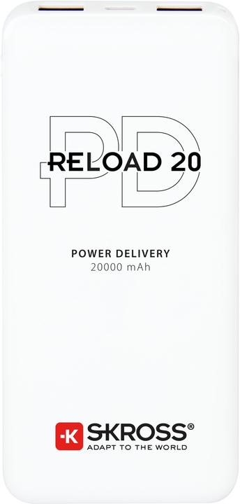 Image du produit Skross Recharger 20 (20000 mAh, 18 W, 74 Wh)