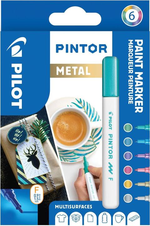 Produktbild Pilot Pintor Fein Set à 6 Metallic (Metallic, 2.90 mm, 6 x)
