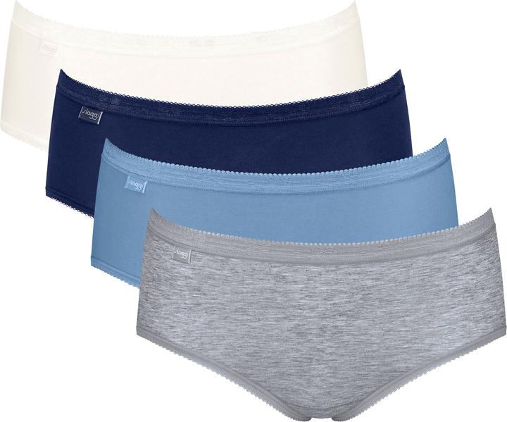 Marine, Blau, Weiss, Hellgrau meliert