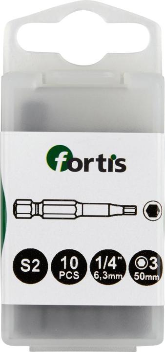 Productafbeelding Magni FORTIS Bit 1/4' DIN3126 E6,3 Hex 3 x50mm 10st.FORTIS (1/4")