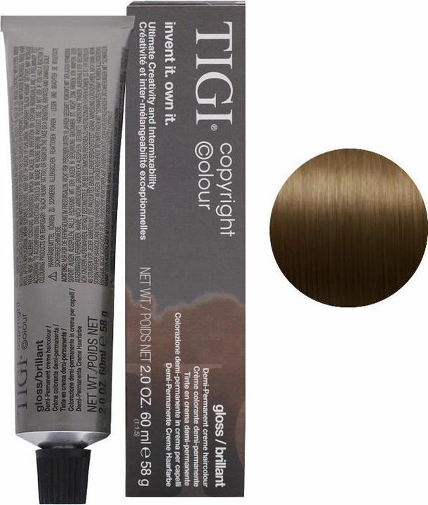 Actual product image Tigi Colour 5/0 Gloss Light Natural Brown 60ml