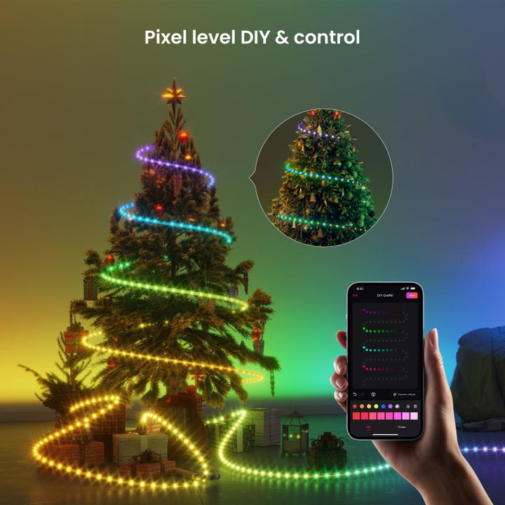 Immagine prodotto Yeelight Striscia luminosa Wi-Fi, OBSID RGBIC, 2m, nero (Interno)