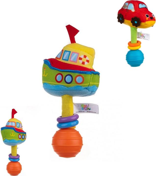 Actual product image Bali Bazoo véhicule en peluche, hochet