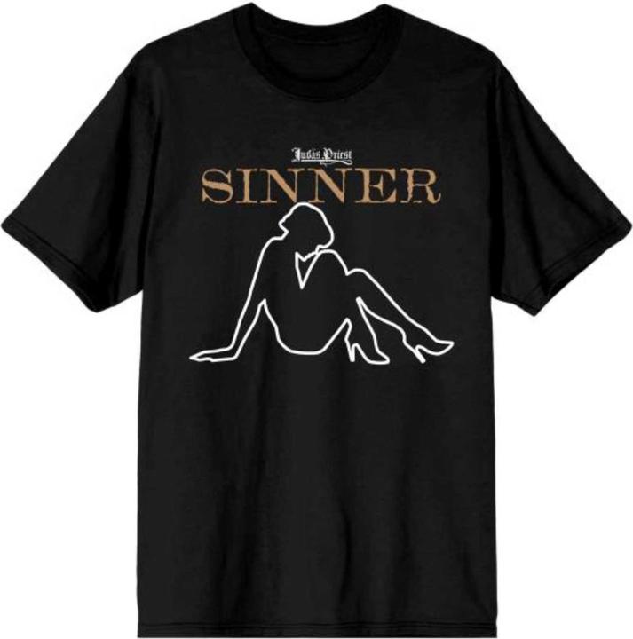 Judas Priest Sin After Sin Sinner Slogan Lady
