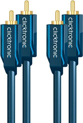 Actual product image clicktronic Stereo audio cable (10 m, Cinch)