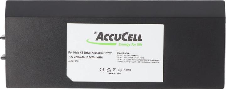 Immagine prodotto AccuCell Batteria per gru Hiab XS Drive Battery 16262, 3786692 (7.20 V, 2000 mAh)