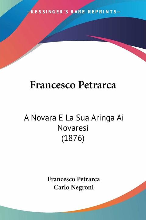 Image du produit Francesco Petrarch (Anglais, Francesco Pétrarque, Carlo Negroni, 2009)
