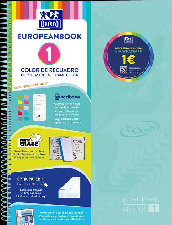 Immagine prodotto Oxford Libro europeo (A4+, Quadretti, Copertina rigida)