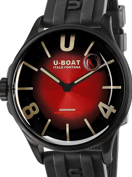 Actual product image U-Boat 9501 Darkmoon Red PVD Soleil Men's Watch 40mm 5ATM (Analogue wristwatch, 40 mm)