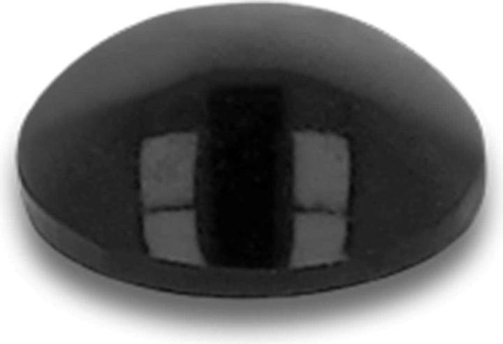 Actual product image Delock Rubber feet 6 x 2mm round, self-adhesive, 80 pieces, black (Plastic sliders, 80 Piece)
