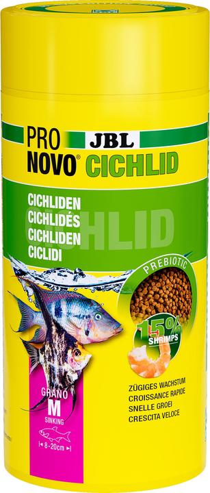 Actual product image JBL Aquaristik und Terraristik ProNovo CICHLID GRANO M 1000ml (Cichlids, 1000 ml)