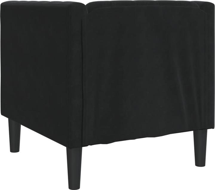 Actual product image VidaXL Chesterfield armchair lounge chair club armchair sofa upholstered armchair black