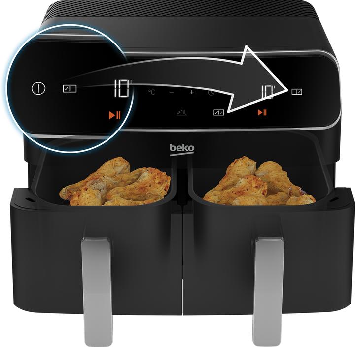Actual product image Beko FRL5388B ExpertFry Dual Zone Air Fryer