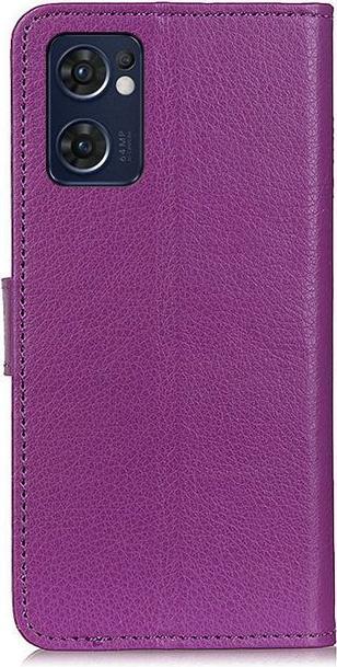 Actual product image MU Classic Litchi Leather Bookcover Series (OPPO Reno7 Z 5G)