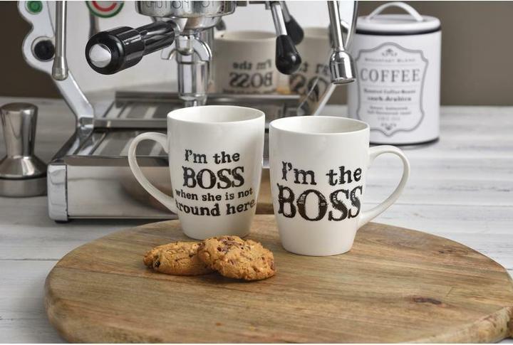 Produktbild G. Wurm Kaffeetasse 2er Set, Boss, 250 ml, 2 Stück, Weiss (250 ml, 2 x)