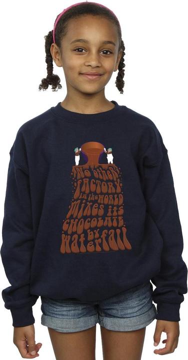 Actual product image Willy Wonka & the Chocolate Factory Girls Chocolate Waterfall Sweatshirt (152, 158)