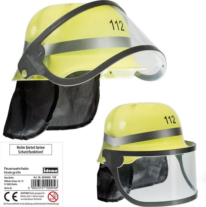 Actual product image Idena Fire helmet child size
