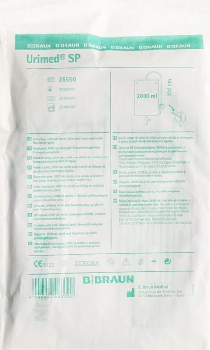 Nährwerte und Zutaten B.Braun URIMED SP Urinbeutel steril, 2l