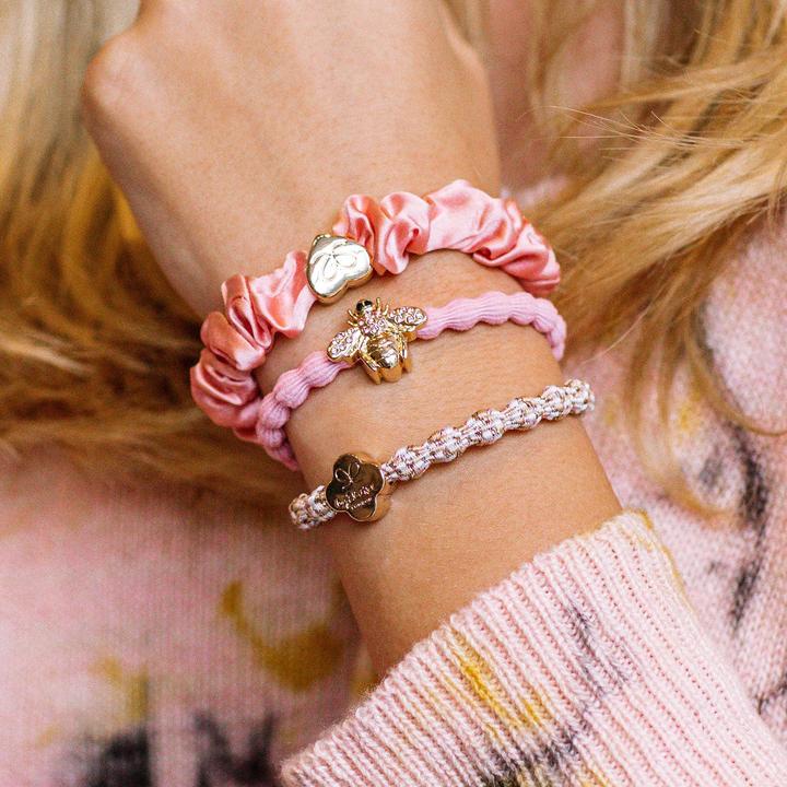Actual product image By Eloise Bangle Band A Think Pink Set (Hair tie)