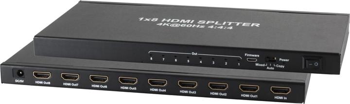 Shiverpeaks SHVP SP05-10003 HDMI Splitter 4K/2K 60 Hz HDR 2,50cm (1") 8out