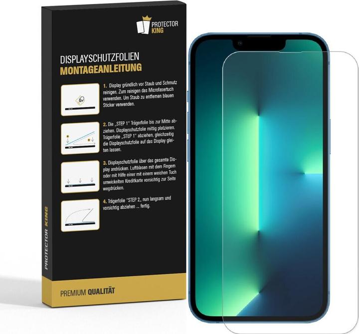 Produktbild Protectorking 4x 9H Panzerglas flexibel HD Klar (4 Stück, Apple iPhone 13 Pro)