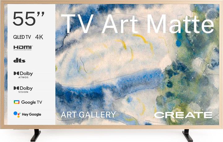 Create TV ART MATTE - Smart TV QLED 4K (55", LED, 4K)