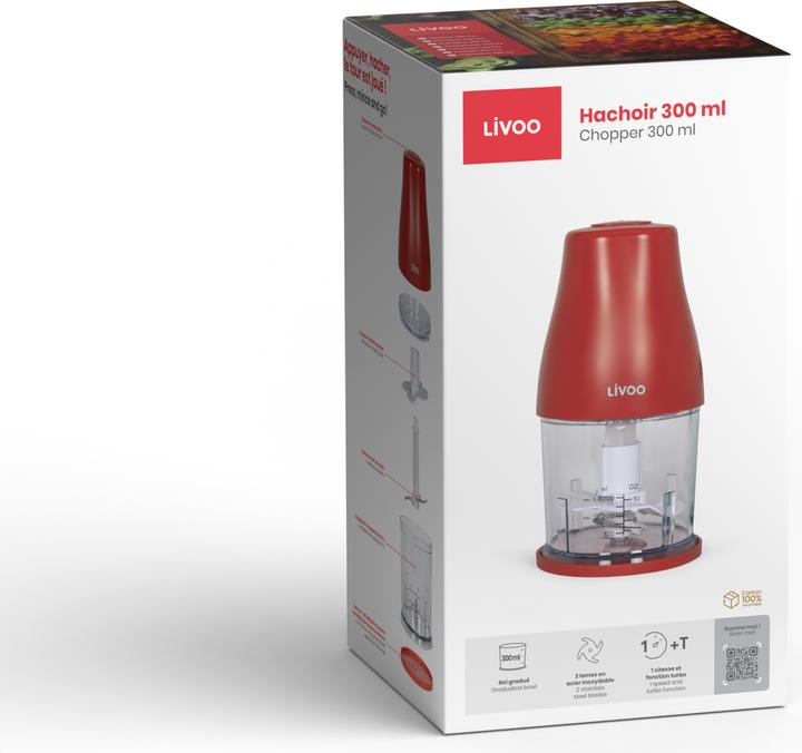 Produktbild Livoo Zerkleinerer 300 ml (300 ml, 400 W)