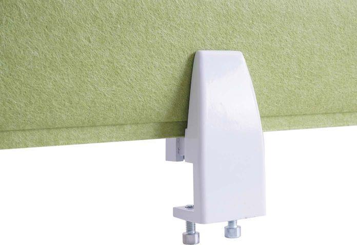Image du produit Mendler Cloison de table HWC-G76, planche à picots, tissu/textile insonorisant avec gaufrage, 100x30cm vert (100 x 30 cm)