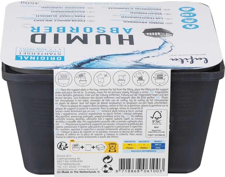 Actual product image VidaXL Room dehumidifier with refill bags 4 pcs. 450 g moisture absorber