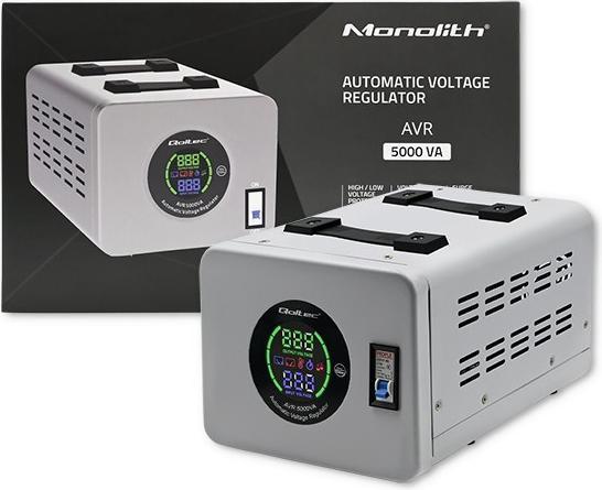 Image du produit Qoltec 50726 Stabilisateur automatique de tension (5000 W)