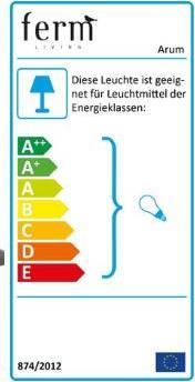 Energy Label Ferm Living Arum (E14)