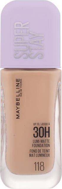 Maybelline New York Super Stay Up To 30h Lumi-Matte Foundation Medium-Full (118)