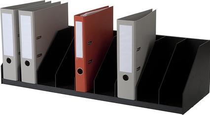 Actual product image Paperflow Document compartment, 10 compartments, fixed partition, black, made of polystyrene, 10 (A4)