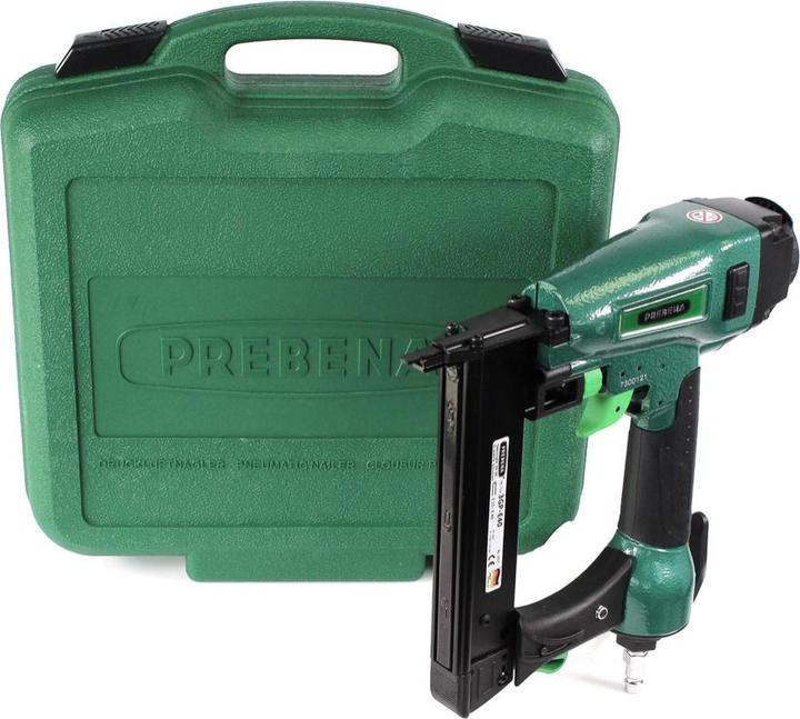 Produktbild Prebena 3GP-E40 Druckluft Nagler Klammergerät 40mm + Heftklammer Typ E ( 25mm / 32mm ) im