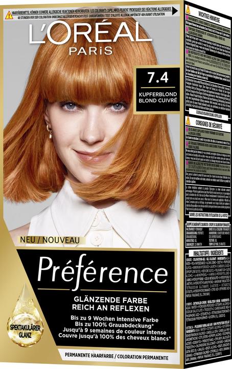 Produktbild L'Oréal Paris Preference Core (Kupferblond, Blond cuivré)