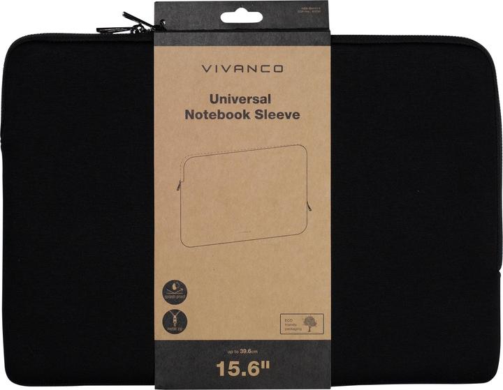Produktbild Vivanco Laptoptasche Ben 15.6", schwarz (15.60", Universal, Apple)