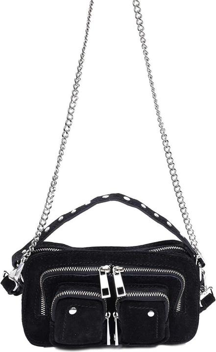 Núnoo Nunoo Helena Wildleder Crossbody Ladies Bag - Schwarz