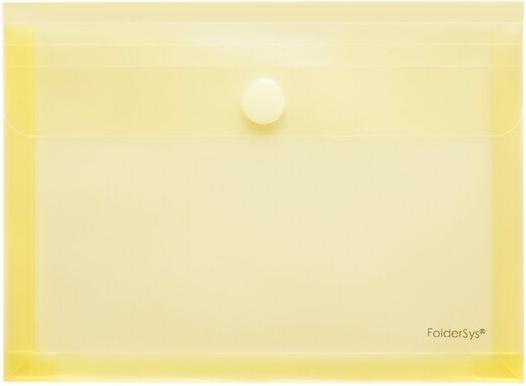 Produktbild Foldersys Sichttasche, DIN A5, Dehnfalte 30 mm, Klettverschluss, 10 Stück, gelb transparent (A5, 1 x)