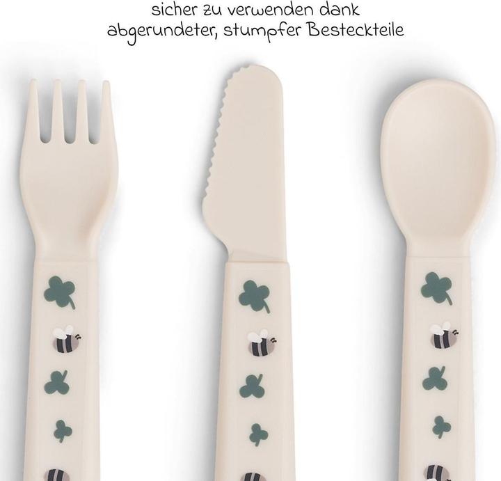 Actual product image Done by Deer Esslernbesteck 3-tlg. Besteck-Set Foodie - Tiny Farm -
