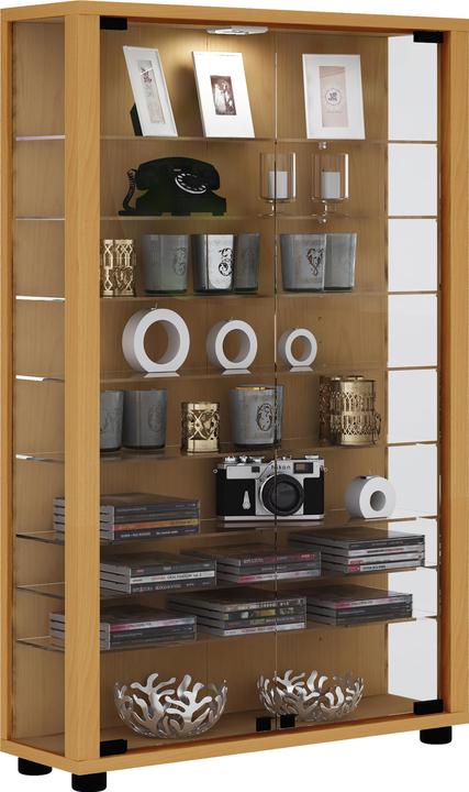 Actual product image VCM Collection stand display case wood glass Lumo Mini (59 x 18 x 90 cm)