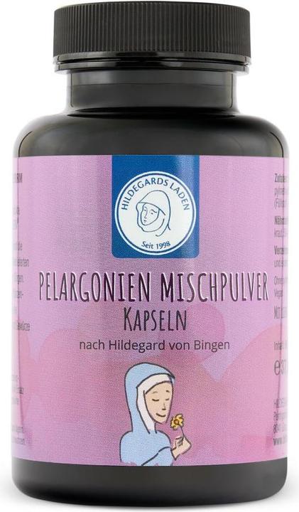 Actual product image Hildegards Laden Pelargonium Mix Powder Capsules Capsules (90 Piece, Capsules, 64 g)