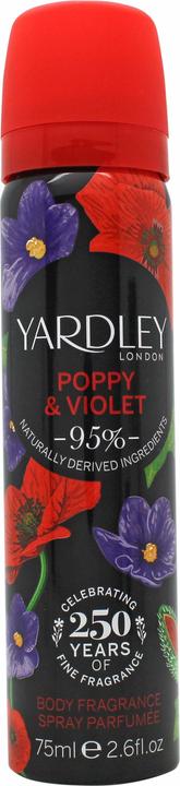 Produktbild Yardley Poppy & Violet by London Body Fragrance Spray 77 ml (Eau de Toilette, 77 ml)